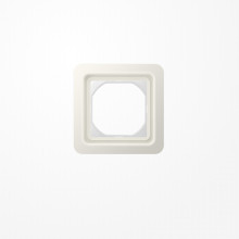 Jung CD681WUW Rahmen 90x90mm, komplett mit Dichtungsflansch (IP44), Thermoplast, weiß