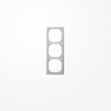 Jung CDP583LG Rahmen 3fach, senkrechte und waagerechte Montage, Duroplast, CD PLUS, lichtgrau