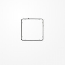 Jung CDP81GCR Applikations-Rahmen, CD PLUS, glanzchrom (galvanisiert)