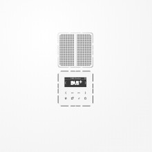 Jung DABCD1WW Smart Radio DAB+, Set Mono, Serie CD, alpinweiß
