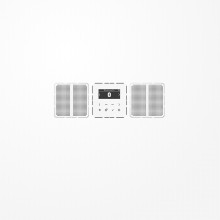 Jung DABCD2BTWW Smart Radio DAB+ Bluetooth, Set Stereo, Serie CD, alpinweiß