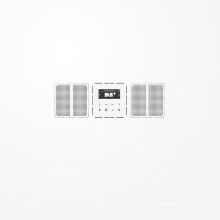 Jung DABCD2WW Smart Radio DAB+, Set Stereo, Serie CD, alpinweiß