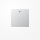 Jung ENOAL2990-01-L EnOcean Funk-Wandsender , 2-kanalig, Symbole 0 I, Serie LS, Aluminium