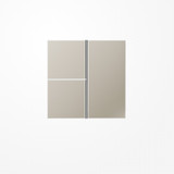 Jung ES2403TSA Tastensatz 3fach, F40, Serie LS, Edelstahl