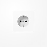 Jung LS1521WW SCHUKO-Steckdose, 16 A 250 V ~, Schraubklemmen, Duroplast, Serie LS, alpinweiß