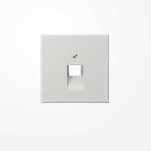 Jung LS969-1UALG Abdeckung für IAE/UAE-Anschlussdosen 1x8-polig, Thermoplast, Serie LS, lichtgrau