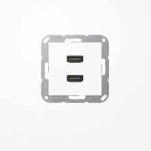Jung MAA1133WW HDMI, MultimediaAnschlussystem 2xHDMI, Serie AS/A, alpinweiß