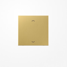 Jung ME1700PC LB-Management Taster 1fach, mit Pfeilsymbolen, Messing, Serie LS, Messing classic