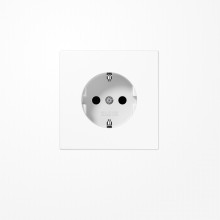 Jung SPLS1520WW SCHUKO-Steckdose, 16 A 250 V ~, Duroplast antimikrobiell, Serie LS, alpinweiß