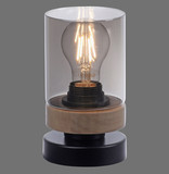 JUST LIGHT PASQUAL Tischleuchte E27 max.40W schwarz 11310-18