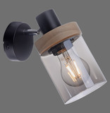 JUST LIGHT PASQUAL Wand- und Deckenleuchte E27 max.40W schwarz 11311-18