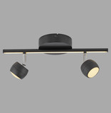 JUST LIGHT JARIK LED Deckenleuchte Warmweiss 7,4W 3-fach schwarz 11401-18