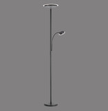 JUST LIGHT HANS LED Stehleuchte Warmweiss Dimmbar 25,5W 2-fach schwarz 11709-18