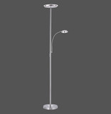 JUST LIGHT HANS LED Stehleuchte Warmweiss Dimmbar 25,5W 2-fach stahl 11709-55