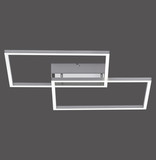 JUST LIGHT IVEN LED Deckenleuchte CCT Dimmbar 30W 2-fach stahl 14018-55