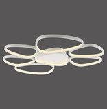 JUST LIGHT PEBBLES LED Deckenleuchte Warmweiss Dimmbar 54W weiss 14046-16