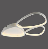 JUST LIGHT PEBBLES LED Deckenleuchte Warmweiss Dimmbar 26,5W weiss 14049-16