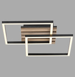 JUST LIGHT AKUSTIKA LED Deckenleuchte Warmweiss 15W Holz-natur 14053-79