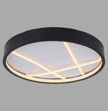 JUST LIGHT MIKADO LED Deckenleuchte Warmweiss Dimmbar 33W schwarz 14091-18