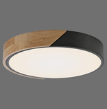 JUST LIGHT BILA LED Deckenleuchte Warmweiss 24W schwarz 14288-18