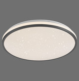 JUST LIGHT KYLE LED Deckenleuchte Warmweiss Dimmbar 19,5W schwarz 14294-18