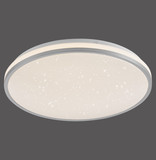 JUST LIGHT KYLE LED Deckenleuchte Warmweiss Dimmbar 19,5W silber 14294-21