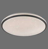 JUST LIGHT KYLE LED Deckenleuchte Warmweiss Dimmbar 34W schwarz 14295-18