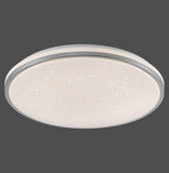 JUST LIGHT KYLE LED Deckenleuchte Warmweiss Dimmbar 34W silber 14295-21