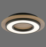 JUST LIGHT TOLA LED Deckenleuchte Warmweiss 16W schwarz 14560-18
