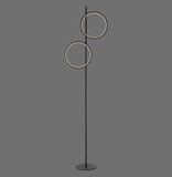 JUST LIGHT MINI RITUS LED Stehleuchte Warmweiss 21W 2-fach schwarz 15396-18