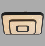 JUST LIGHT TURANUS LED Deckenleuchte Warmweiss 17W schwarz 15455-18