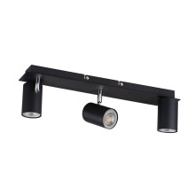 Kanlux Wand-Deckenleuchte EVALO GU10 Schwarz 3x 35695