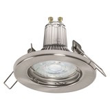 LEDVANCE GU10 Spot 3er-Set LED Einbauleuchte 9,5cm 2,60W warmweiss gebürstetes nickel