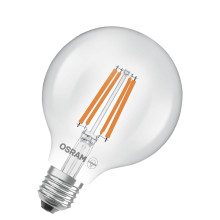OSRAM LED Lampe LAMPS ENERGY CLASS A höchste Energieeffizienzklasse A Filament CLASSIC Globe 5W 827 Clear E27 Warmweiss 4058075839502