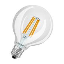 OSRAM LED Lampe LAMPS ENERGY CLASS A höchste Energieeffizienzklasse A Filament CLASSIC Globe 3.8W 827 Clear E27 Warmweiss 4099854235436