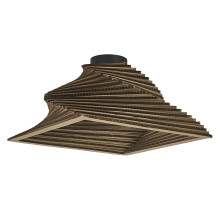 OSRAM Deckenleuchte Decor Cardboard Square Ceiling Turn E27 Brown 4099854453359