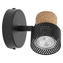 OSRAM LED Deckenleuchte DECOR SPOT CORK BLACK 1x3.4W 927 DIM Dimmbar Warm weiß 4099854470615
