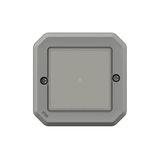 Legrand PLEXO New Connected Feuchtraum Lichtschalter, Smart-Home, Aufputz Schalter, mit Neutralleiter, Home+Control-App, IP55 grau, 069876L