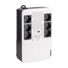 Legrand Unterbrechungsfreie Stromversorgung USV-Anlage, Keor Multiplug mit 800VA/480W 6xSteckdosen & USB, Inverter AVR 310082