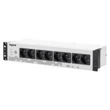 Legrand 19 Zoll Rack PDU mit integr. USV-Anlage, 800VA - 480W, 1-phasig 230V mit 8xSteckdosenleiste für 19-Zoll Racks / Netzverteilerschränken, 310332