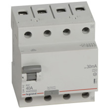 Legrand FI-Schutzschalter 40A, 30mA, Fehlerstromschutzschalter, RCD, 4-polig - 40A / 30mA, 402075