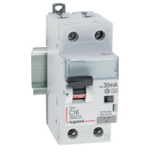 Legrand DX3 FI/LS-Schalter C-Charakteristik, 16A, 1P+N, 6kA, 30mA, Typ A, 230VAC, 2 Teilungseinheiten, 411061