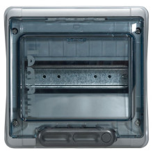 Legrand Plexo Feuchtraumverteiler, Sicherungskasten, Aufputz, IP65 - IK09, 1-reihig, 8 Module, Innen- und Außenbereich, 200 x 200 x 115,6mm, 601978