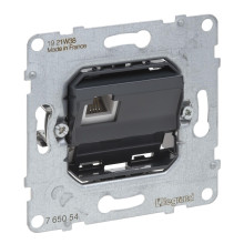 Legrand SEANO Telefonanschlussdosen RJ11, Einsatz, universell einsetzbar für den Anschluss von Telefonapparaten, 765054