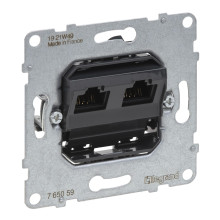 Legrand SEANO Datendose 2xRJ45, Einsatz, Kat. 5e, UTP, ungeschirmt, 765059