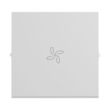 Legrand SEANO Wippe mit Lüftersymbol für Wechselschalter, Taster und Kreuzschalter, Schalterabdeckung, Wippenplatte, Ultraweiß, 765114