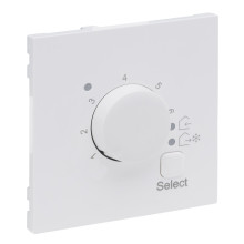 Legrand SEANO Abdeckung für elektronisches Fussbodenthermostat, Ultraweiß, 765152