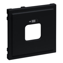 Legrand SEANO Abdeckung für USB-Ladesteckdosen A+C und C+C, Smartphone-charger, Smartphone-charger, 3000mA bei einem Gerät oder 1500mA pro Ausgang, Schwarz, 765327