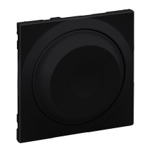 Legrand SEANO Abdeckung für Universal-Drehdimmer, ohne Neutralleiterr, 300W, Schwarz, 765340