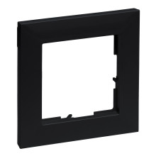 Legrand SEANO 1-fach Rahmen, 87x87mm, Schwarz, 765371
